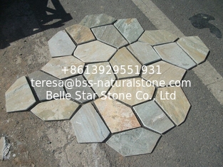 China Oyster Split Face Slate Flagstone Walkway/Stone Cladding Oyster Flagstone Patio Stones supplier