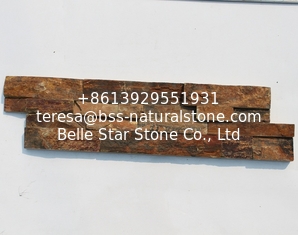 China China Rusty Slate Z Panel,Natural Stone Cladding,Bronze Ledgestone,Multicolor Slate Stacked Stone Veneer supplier