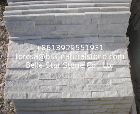 China Snow White Quartzite Stone Cladding Super White Quartzite Stone Veneer Natural Stone Z Panel supplier