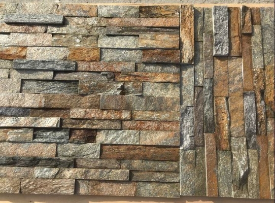 China Rustic Quartzite Stacked Stone,Natural Z Stone Cladding,Real Stone Veneer,Outdoor Wall Stone Panel supplier