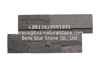 China Grey Slate S Clad Ledgestone,Indoor Split Face Slate Stacked Stone,Outdoor 18x35 S Cut Stone Panel supplier