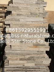 China Pink Quartzite Split Face Stone Cladding,Pink Thin Stone Veneer,Quartzite Zclad Stone Panels,Stacked Stone supplier