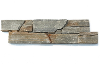 Grey Slate Cemented Culture Stone, Thick Grey Slate Ledgestone, Natural Z Stacked Stone Cladding